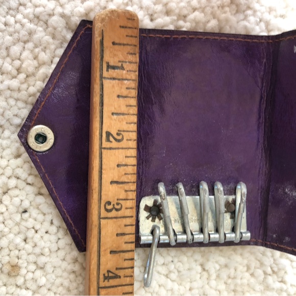 NWOT Shantiniketan Indian leather boho key case - Picture 7 of 13